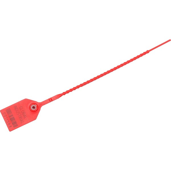 Adjustable Plastic Truck Seal, 9L, Red, 100PK